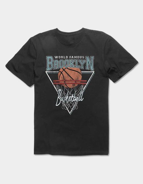 Brooklyn Basketball Distressed Unisex Tee. Large Graphic On Front. Crew Neck. Short Sleeve. 100% Cotton. Machine Wash.this Item Is Unisex Fit And Sizing.this Item Is Made To Order And May Take A Few Extra Days To Process. All Other Products In Your Order Will Be Shipped Separately. Basketball Team Shirt Designs, Track Tshirt Designs, Basketball School Shirts, Basketball Team Shirts Design, High School Basketball Shirts, Basketball Team Shirts, College Shirt Design, Team Tshirts, Brooklyn Basketball