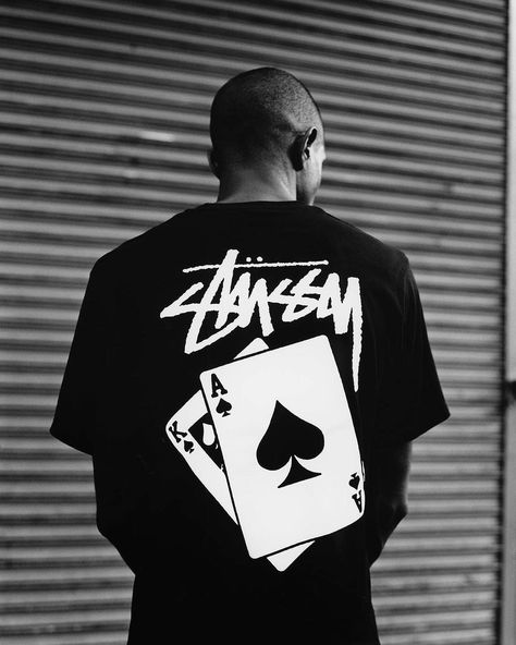 stussy Streetwear Tshirt Design, Design Jersey, Mode Punk, Shirt Logo Design, Streetwear Shirts, Shirt Design Inspiration, Graphic Tshirt Design, Shirt Print Design, Clothing Photography