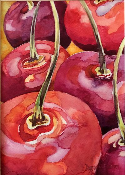 Fruit - Small Original Paintings for Sale - Art by Dawn Eaton Dawn Eaton, Fruit Painting Art, Kitchen Painting Art, Natural Form Artists, Natural Forms Gcse, Close Up Art, Natural Form Art, Gcse Art Sketchbook, A Level Art Sketchbook