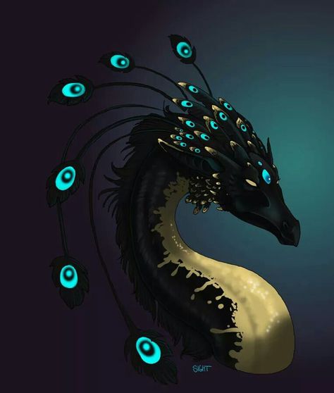 The peacock dragon Magic Creatures, Dragon's Lair, Fairy Dragon, Beautiful Dragon, Mythical Beast, Dragon Pictures, Dragon Artwork, Dragon Drawing, Mythological Creatures