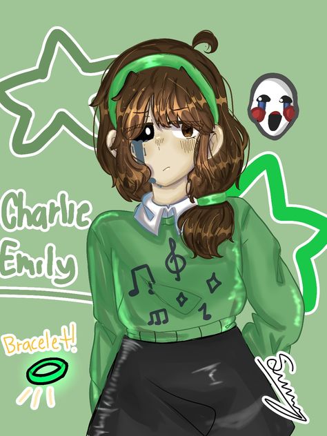 #fnaf #fnaffanarts #digitalart Charlotte Emily Fnaf Fanart, Charlie Emily Fanart, Millie Fnaf, Fnaf Charlie Emily, Charlotte Emily Fnaf, Charlie Emily Fnaf, Fnaf Charlie, Charlie Fnaf, Charlie Emily