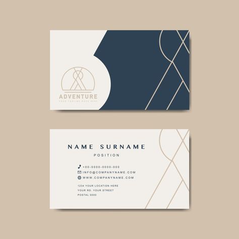 Personal Name Card Design, Cart Visit, Business Card Design Minimal, Visit Card, Design Mockup Free, Graphic Design Business Card, Premium Business Cards, Modern Business Cards Design, Name Card Design