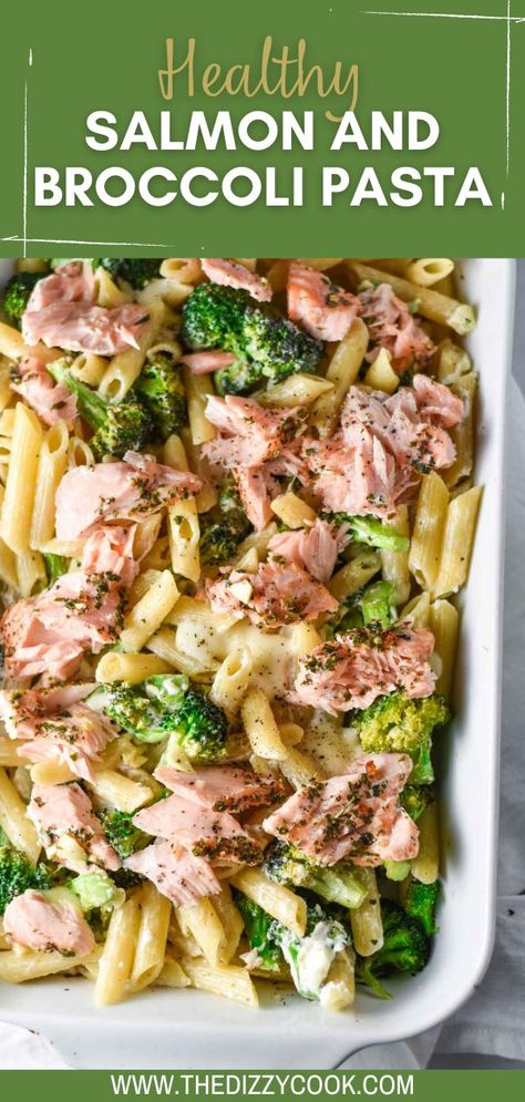 Salmon Rigatoni Pasta, Salmon Pasta Bake Recipes, Salmon Shrimp And Broccoli, Italian Fish Pasta Recipes, Canned Salmon And Pasta Recipes, Salmon Pasta Casserole, Salmon Brocolli Pasta, Broccoli And Salmon Recipes, Baked Salmon Pasta Recipes