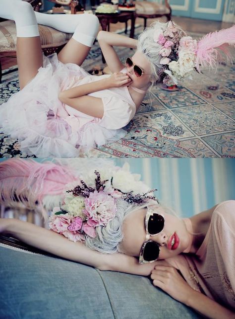 Alena Blohm, Fall Sunglasses, Estilo Shabby Chic, Ellen Von Unwerth, Wildfox Couture, Rococo Style, Marie Antoinette, Photoshoot Inspiration, Fall 2014