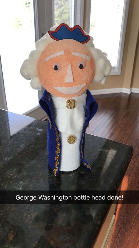 George Washington Bottle Project, George Washington Pop Bottle Project, George Washington Project, Bottle Biography Projects, George Washington Carver Bulletin Board, George Washington Bottle Buddy, George Washington Cartoon, George Washington Craft, George Washington Activities 1st Grade