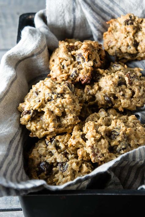 Power Cookies — Foraged Dish Oatmeal Power Cookies, Power Cookies, Banana Breakfast Cookies, Low Sugar Cookies, Healthy Snaks, Exquisite Food, Traditional Baking, Mediterranean Desserts, Healthier Baking