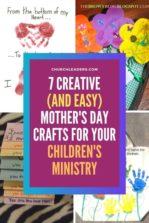 We took a peek around Pinterest to see what creative Mother's Day crafts are available, and boy did we find some good ones. Mother's Day is a great chance to celebrate mom, and to teach children how to "honor your mother and father" (Exodus 20:12). Discover these 7 creative mother's day crafts.#Mothers #MothersDay #MothersDayatChurch #ForMoms #MothersDayCrafts #MothersDayideas #MothersDayideas #kidmin #Sundayschool #homeschoolcrafts #giftformom #kidmincrafts #childrensministrycrafts Mother’s Day Children’s Church Craft, Mother’s Day Crafts For Sunday School, Mothers Day Crafts For Sunday School, Mother’s Day Church Craft, Mother’s Day Sunday School Craft, Mothers Day Sunday School Crafts, Childrens Ministry Crafts, Honor Your Mother, Toddler Sunday School