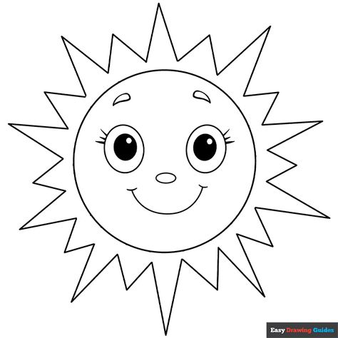 Free printable sun coloring page Spring Coloring Pages For Kids, Printable Spring Coloring Pages, Printable Coloring Masks, Sun Outline, Printable Sun, Sun Template, Planet Coloring Pages, Sun Coloring Pages, Wave Stencil