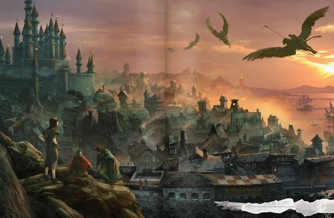 Explore the City with Waterdeep: Dragon Heist RPG – Beasts of War Waterdeep Dragon Heist, Forgotten Realms, Dungeon Maps, Fantasy City, Game Master, Adventure Book, Wizards Of The Coast, Fantasy Landscape, Fantasy World