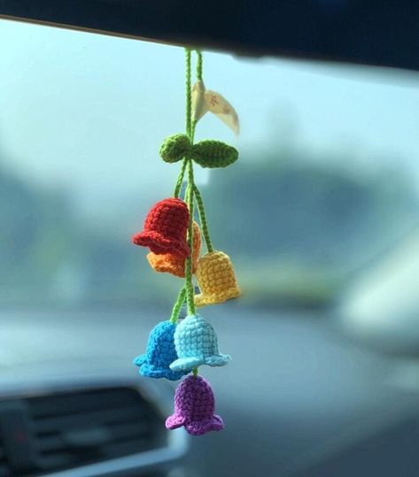 🌼Handmade Crochet Hanging Decoration | Car Pendant | Woolen pendant 🌼 🧶Elevate your car's interior and home decor with our charming Handmade Crochet Hanging Decoration. Perfectly designed as a versatile car pendant or a delightful room decoration, this woolen pendant adds a touch of creativity and warmth to any space. Product Features: ❤️Unique Design: Each piece is meticulously handcrafted, showing intricate crochet patterns that add a personal touch. 🚗Versatile Use: Ideal for hanging from your rearview mirror, as a car decoration, or enhancing your home decor. 🌈Quality Materials: Made from soft, durable wool, ensuring a comfortable and cozy feel. 🎁Perfect Gift: A thoughtful present for friends or family who appreciate handmade crafts and unique decorations. 🌟Lightweight & Easy to Crochet Hanging, Mirror Pendant, Crochet Car, Car Supplies, Purple Gradient, Yellow Line, Pink Gradient, Color Gradient, Crochet Motifs