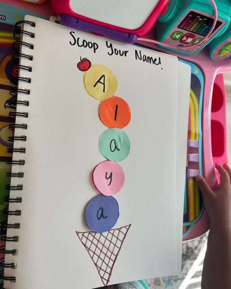 Starting a learning journal has been game changer!! She loveeeees it. She is so smart and this is a great way to help her learn while playing ✨ LMK if you guys want to see more ideas for the learning journal. #learningjournal #learnthroughplay #earlylearning #earlyeducation #homeschoolpreschool #toddlerlearning #namerecognition #numberrecognition #letterrecognition #toddleractivitiesathome Toddler Learning Journal Name, Toddler Learning Books Diy, Toddler Learning Journal Fall, Learning Journals Early Years, Toddler Learning Journal 4 Year, Learning Journal For Toddlers, Diy Toddler Learning Journal, Toddler Workbook Ideas, Learning Activities For 3 Yrs Kids