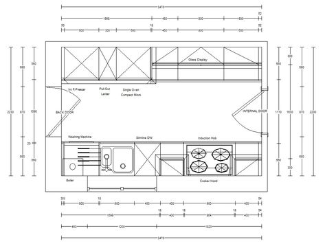 Double Galley Kitchen Layout, Galley Kitchen Floor Plans, Double Galley Kitchen, Open Galley Kitchen, Galley Kitchen Layout, Pantry Layout, Galley Kitchen Design, Kitchen Design With Island, Galley Kitchens