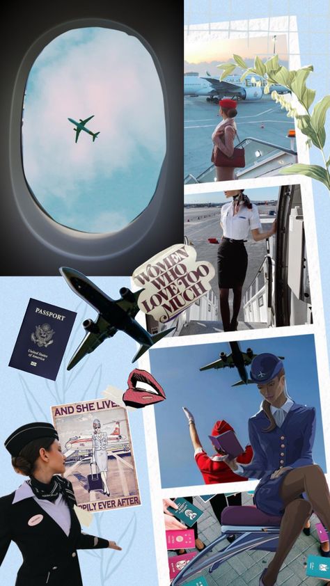 Flight Attendant Collage, Flight Attendant Life Pictures, Flight Attendant Quotes, Airplane Hacks, Plane Hacks, Airport Hacks, Become A Flight Attendant, Emirates Flights, Emirates Cabin Crew