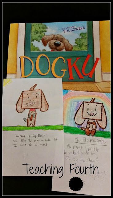 Doggie Haiku Poems. For an easy and fun haiku activity, read Dogku by Andrew Clements. Then have students write their own doggie haiku poems and illustrate. Haiku Poem, Haiku Poetry, Poetry Activities, Haiku Poems, 3rd Grade Writing, Poetry Unit, 2nd Grade Writing, Poetry Ideas, Poetry For Kids