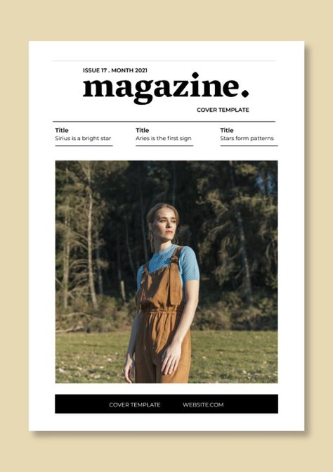 Edit this Minimalist Nature Places Magazine Cover layout online Lifestyle Magazine Cover, Fashion Magazine Typography, Magazine Cover Layout, Magazine Cover Page, Magazine Cover Ideas, Cover Layout, Abi Motto, Magazine Design Cover, Nature Places