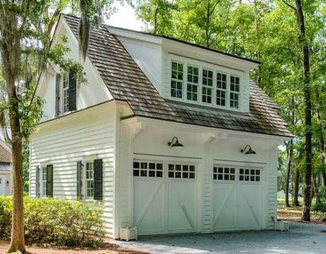 Detached Garage Designs, Big Sheds, Garage Plans Detached, Carriage House Garage, Apartments Exterior, Carriage House Plans, Apartment Exterior, Garage Addition, Shed Dormer