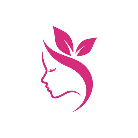 Latter Head Designs, Beauty Design Graphic, Flower Logo Design Graphics, Logo Beauty Cosmetics, Lady Logo Design, Female Logo Design, Girl Logo Design, Beauty Spa Logo, Elegance Lifestyle