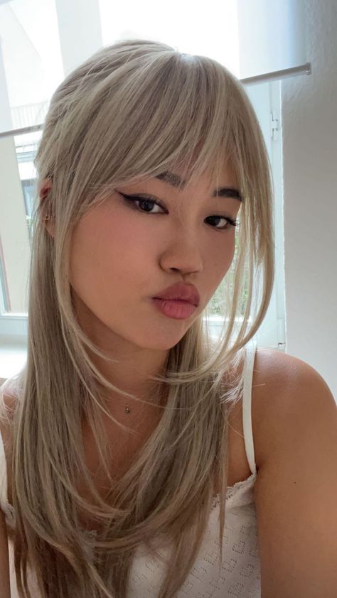 Medium Hair Korean, Korean Hairstyle Medium, Hairstyle Medium Hair, Long Hair Korean, Korean Hairstyle Long, Short Hair Korean, Korean Hairstyle Ideas, Blonde Hair Korean, Blonde Asian Hair