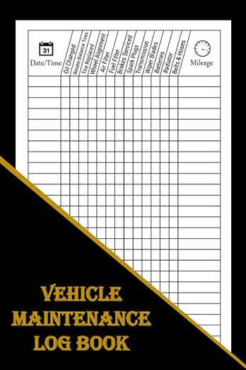 Car Maintenance Log Book: Vehicle Maintenance Log Book |Car Service and Repair Log Book| Repair Log Book Journal |Automotive Service Record Book| Oil ... Trucks & Motorcycles |6× 9 Inch & 110 Pages| Car Maintenance Log, Vehicle Maintenance Log, Book Repair, Vehicle Maintenance, Log Book, Car Service, Oil Change, Car Maintenance, Book Journal