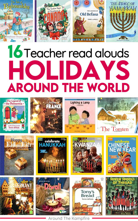 Christmas holidays around the world books for kids. Christmas History For Kids, Winter Celebrations Around The World, Holiday Traditions Around The World, Holidays Around The World Preschool, Christmas Around The World Crafts, Christmas Crafts Around The World, December Read Alouds, Books About Christmas, Christmas Around The World Activities