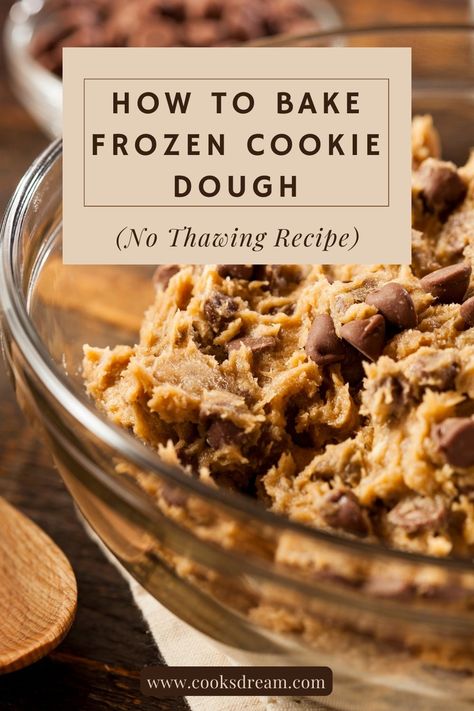 How To Bake Frozen Cookie Dough, Cookie Dough That Can Be Frozen, How To Freeze Cookie Dough, Frozen Cookie Dough Recipe, Chocolate Chip Cookie Dough Recipe, Baking Chocolate Chip Cookies, Easy Cookie Dough, Midnight Cravings, Simple Chocolate Chip Cookie Recipe