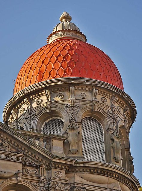 Look up! Roof domes in Newcastle upon Tyne | Flickr - Photo Sharing! Dome Roof Architecture, Minecraft Dome Roof, Classical Architecture Exterior, Classical Architecture Facade, Minecraft Dome, Minecraft Irl, Modern Classical Architecture, Classical Architecture House, Dome Architecture