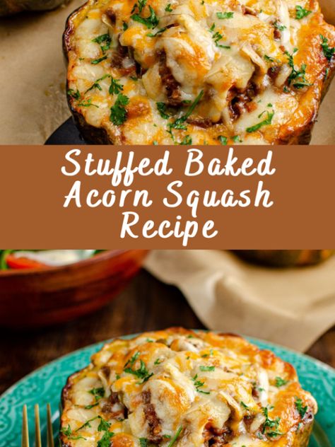 Stuffed Baked Acorn Squash, Recipes For Acorn Squash Dinners, Baked Stuffed Squash, Acorn Squash Baked Healthy, Acorn Squash Vegetarian Recipes, Thanksgiving Stuffed Acorn Squash, Baked Stuffed Squash Recipes, A Corn Squash, Stuffed Winter Squash