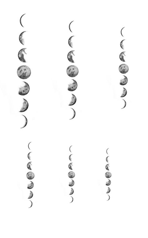 Luna Cycle Tattoo, Moon Phases Behind Ear Tattoo, Moon Phase Rib Tattoo, Idk Tattoo, Tatuaje Ekg, Phases Of The Moon Tattoo, Waterfall Tattoo, Luna Tattoo, Cute Finger Tattoos