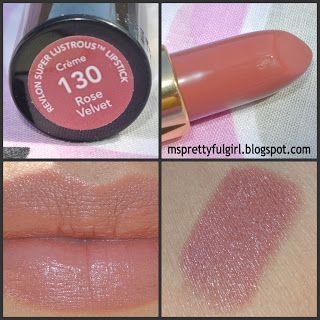 Revlon Lipstick, Revlon Super Lustrous Lipstick, Chanel Rouge, Revlon Super Lustrous, Rose Velvet, Beauty Make-up, Makijaż Smokey Eye, Lipstick Swatches, Lip Colour