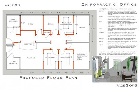 Chiro Office, James Foster, Chiropractic Office Design, Landscape Interior, Office Floor Plan, Medical Office Design, Future Office, Unique Office, Office Designs