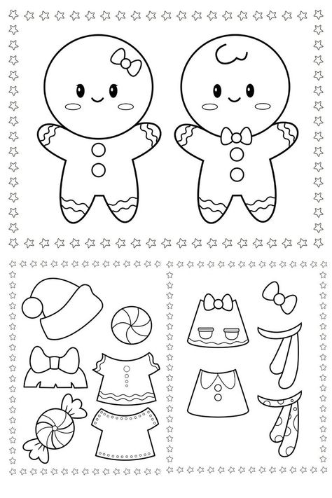 Get ready for festive fun with our Printable Gingerbread Paper Dolls! A delightful addition to your Christmas printables collection, these DIY Gingerbread Dress Up Games are perfect for kids. Dive into a world of imagination with these easy-to-use Gingerbread Doll Outfit Ideas. Great for preschool activities and holiday crafts Gingerbread Dress, Diy Pom Pom Rug, Musical Decor, Easy Card Making, Sheet Music Crafts, Easy Yarn Crafts, Card For Birthday, Diy Preschool, Free Printable Crafts