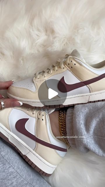 SneakHers™ Canada ❀ Female Focused on Instagram: "Its giving ✨coconut milk✨🥥🥛details below↓  🌸 Dunk Low Coconut Mauve 🌸  This spring we’re bringing back cute coconut dunks!! These sneakers are so versatile and will go with any outfit 🩷 Anklets also now back in stock! ✨🫢 we’ve been loving all the new sneaker releases ! Now shipping to USA & Canada, UAE, Australia & parts of Europe • LINK IN BIO 🙌🏻  .  #dunks #sneakers #dunklow #dunklow #unboxing #sneakerunboxing #neutrals #trend #fashionaesthetic #sneakersforher #sneakergirl #sneakerinspo #goldanklet #perfectshoes #neutralshoes #brownsneakers #neutralstyle #prettysneakers #shoestyle #jordan1 #jordan4 #neutralshoes #neutraljordans #sneakerhead  dunks, shoes, sneakers, unboxing, streetwear, effortlessstyle, neutral aesthetic, outfit i Coconut Dunks, Dunks Sneakers, Mauve Outfit, Cute Coconut, Dunks Shoes, Pretty Sneakers, Neutral Shoes, Neutral Aesthetic, Gold Anklet