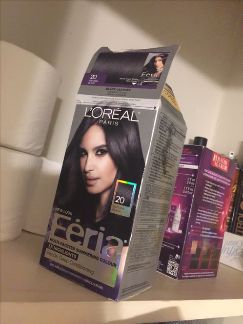 Hair Dye Box, Purple Black Hair, Boxed Hair Color, Dark Brown Hair Dye, Box Hair Dye, Black Hair Aesthetic, Box Dye, Black Hair Dye, Color Wonder