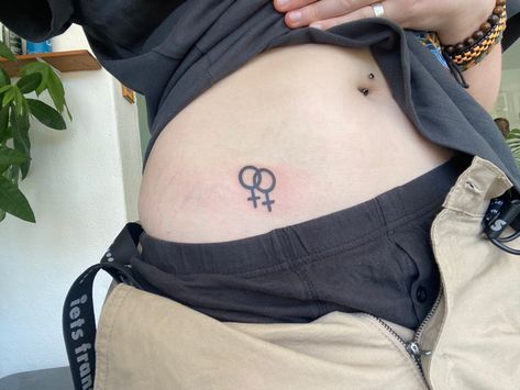 #tattoo #lesbian #lgbtqia+ #tattoos #tattooideas #hiptattooideas Lesbian Sign Tattoo, Feminism Symbol Tattoo, Lesbian Minimalist Tattoo, Discreet Lesbian Tattoo, Lesbian Flag Tattoo, Saphicc Tattoo, Lesbian Symbol Tattoo, Double Venus Tattoo, Sapphic Symbol