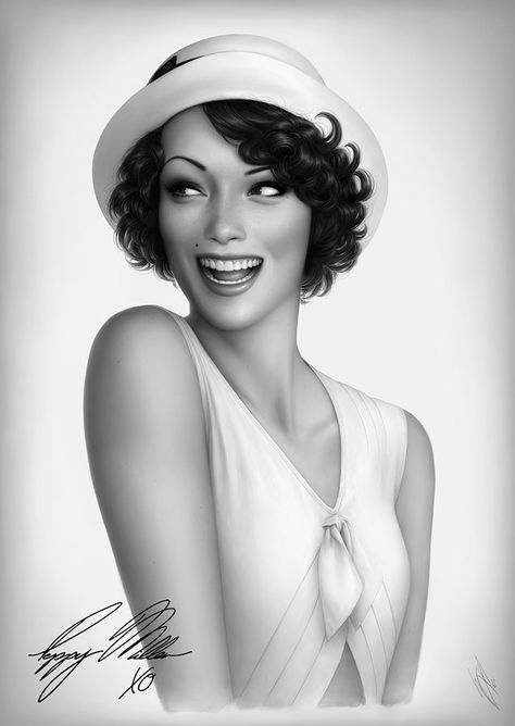 ArtStation - Peppy Miller, Warren Louw Warren Louw, Portrait Girl, Digital Portrait, The Artist, Digital Painting, Art Girl, Creative Professional, Pin Up, Illustration Art