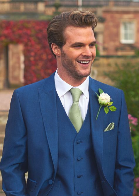 Royal Blue Suit Wedding, Wedding Suits For Groom, Grad Suits, Suits For Men Wedding, Stylish Waistcoats, Men Wedding Suits, Lounge Suit, Royal Blue Suit, Blue Suit Wedding