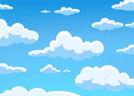 Cloud Sky Drawing, Cartoon Sky Background, Sky Cartoon Background, Clouds Cartoon Background, Sky Drawing Clouds, Animated Sky, Animated Clouds, Sky Animation, Sky Cartoon