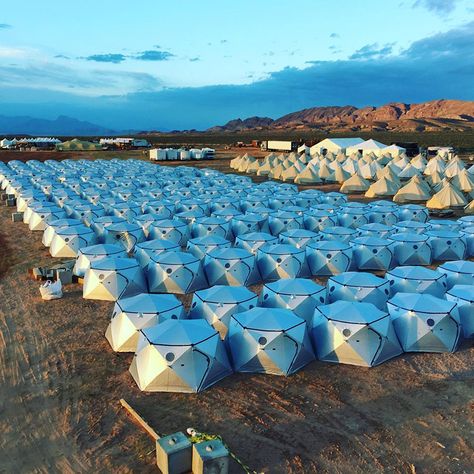 Campsite Layout, Homeless Shelter Design, Burning Man Camps, Editorial Article, Social Architecture, Emergency Shelters, Emergency House, Portable Shelter, Portable Tent