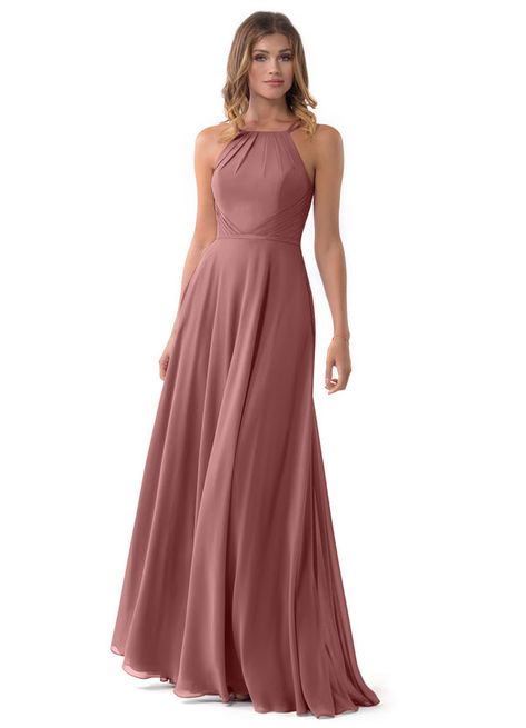 Azazie Melinda Bridesmaid Dresses | Azazie Rose Bridesmaid Dress, Rose Bridesmaid Dresses, Chiffon Bridesmaid Dresses, Azazie Bridesmaid Dresses, Style Finder, Floor Length Gown, Custom Dresses, Matching Dresses, Color Style