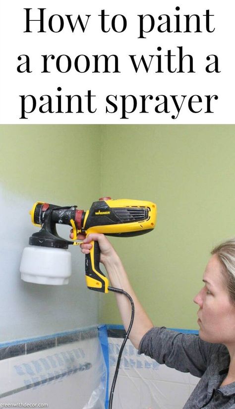 Painting With Sprayer, How To Use A Spray Painter, How To Paint Like A Professional, Fastest Way To Paint A Room, Best Paint Sprayer For Walls, How To Use A Paint Sprayer On Walls, Painting With A Sprayer, Paint Sprayer Walls, Paint Sprayer Tips