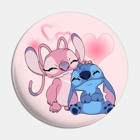 Stitch Y Angel, Angel Lilo And Stitch, Lilo And Stitch Characters, Happy Birthday Icons, Disney Cupcakes, Lilo And Stitch Merchandise, Disney Garden, Watercolor Angel, Stitch Cute