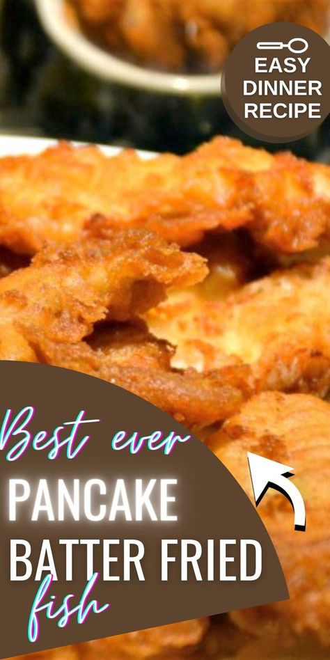 Non Beer Batter For Fish, Deep Fried Haddock Recipes, Beer Batter Halibut Recipes, Batter For Fish And Chips, Pancake Batter Fish Fry, Beer Battered Fish Recipes Deep Frying, Batter For Fish Fry, How To Make Fish Batter, Fried Chicken With Pancake Mix Recipe