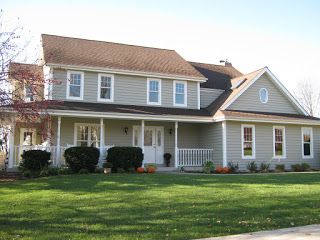 Mary Rose's Cafe Sherwin Williams Ethereal Mood Sherwin Williams Ethereal Mood, Benjamin Moore Exterior Paint, Benjamin Moore Exterior, Sherwin Williams Exterior, Front Porch Railings, Cafe Exterior, House Before And After, Black Shutters, Mary Rose