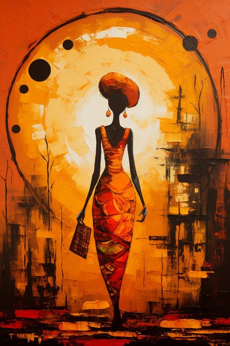 She is Beauty She is Strength She is Intellect She is Wisdom She is Power She is Life She is Triumph She is African Ducks Painting, Italy Music, Diy Illustration, Painting With Poster Colour, Africa Art Design, Unicorn Poster, African Artwork, Afrique Art, African Paintings