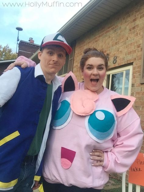 This post may contain affiliate links or banners, but all opinions are my own. Read my full disclosure statement here. Last year, my entire family was obsessed with Pokemon Go, so when Halloween rolled around it was no surprise that they wanted to be Pokemon. It was easy to find costumes Read More Jigglypuff Costume, Charizard Costume, Pokemon Costumes Diy, Family Costume Halloween, Pokemon Family, Pokemon Halloween Costume, Family Costumes Diy, Diy Pokemon, Pikachu Costume