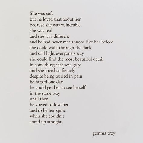 Gemma Troy on Instagram: “☁️ . . . . . . . . . . . #text #textposts #poem #words#textgram #saying #thoughts #quotes #originalquote #written #philosophy #poetry…” Poetry About Her, She Was Different, Instagram Text, Love Poem For Her, Original Quotes, Hello Kitty Iphone Wallpaper, Heart Melting, Hopeless Romantic, Text Posts