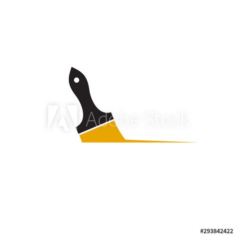 Brush Icon, Icon Logo Design, Painting Logo, Vector Template, Paint Brush, Logo Design Inspiration, Paint Brushes, Mood Board, Stock Vector