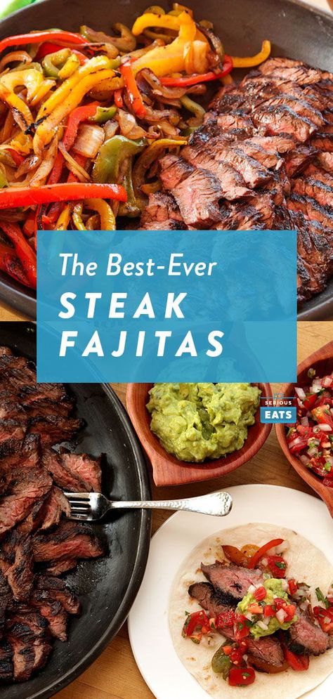 Beef Fajita Marinade, Steak Fajita Marinade, Skirt Steak Fajitas, Steak Fajitas Recipe, Soft Flour Tortillas, Skirt Steak Marinade, Flank Steak Fajitas, Marinade Flank Steak, Marinated Skirt Steak