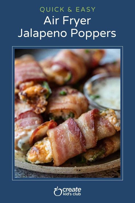 Our gluten-free air fryer jalapeno poppers are simply the best poppers around. Cream cheese is blended with sharp cheddar cheese and crushed red pepper then wrapped with bacon and air fried for 12 minutes. This is a quick and easy appetizer for holidays, special occasions and parties! Air Fryer Jalapeno Poppers, Air Fryer Appetizers, Air Fryer Jalapeno, Wrapped Jalapeno Poppers, Air Fryer Bacon, Bacon Wrapped Jalapeno Poppers, Jalapeno Popper Recipes, Southern Dinner, Bacon Wrapped Jalapenos