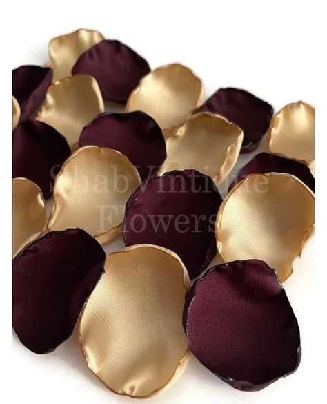 Did they ask? Did you say YES? Check out my beautifully handcrafted flower petals for your decor.Wedding Aisle Decorations, Burgundy and Gold mix of flower petals, Hen Party Decor, Pop of color #wedding #brides #bride #bridal #party #decor #digitalweddingplanner #classywedding #etsyfinds #babyshower Wine Gold Wedding, Wedding Burgundy And Blush, Emerald And Gold Wedding, Wedding Terracotta, Burgundy And Gold Wedding, Purple Wedding Reception, Wedding Reception Table Decor, Burgundy And Blush Wedding, Reception Table Decor